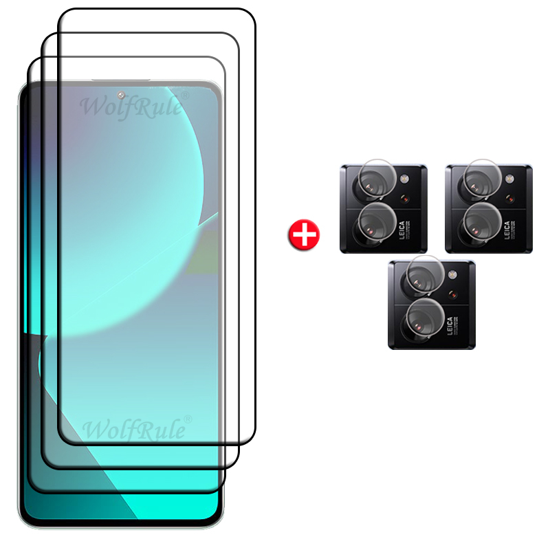 Szkło 6 w 1 dla Xiaomi 13T Pro Szkło dla Mi 13T Pro Szkło hartowane Pełna osłona ekranu Mi 11T 12T 13T Pro 11 12 Lite 13 Szkło: Khaki / Pakiet 5