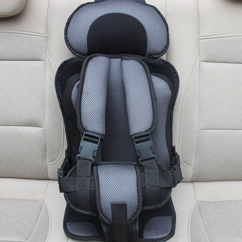 Draagbare baby-autostoel, kinderautostoel, verstelbare riem, stoeldrager, kinderautostoel, baby-autostoel, kussen, 1-12 jaar