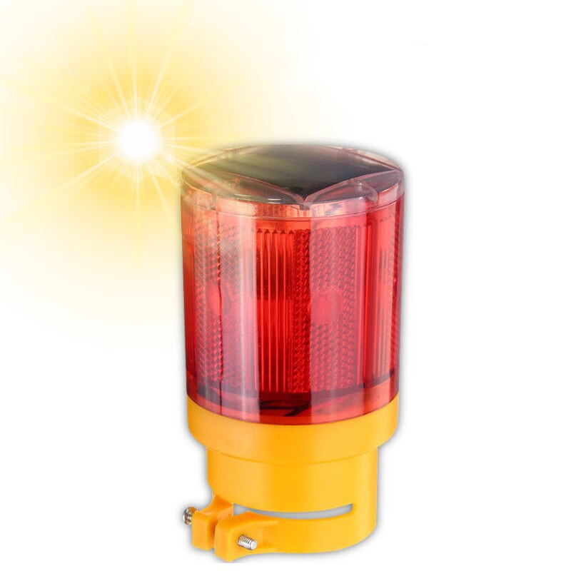 2Pcs/Lot Car Solar Power LED Strobe Warning Light Security Flashing Flicker Beacon Road Lamp -- WWO66