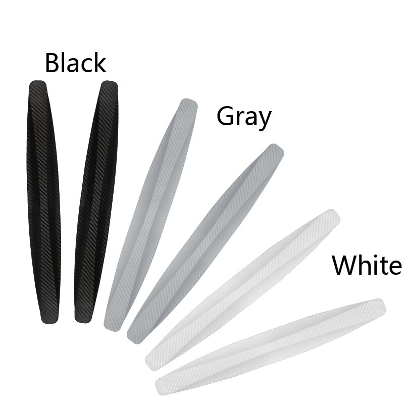 Yccpauto bilstyling 4 stk. bageste kofangerbeskytter beskytter vinkel hjørne anti-kollision trim bar auto beskyttelse strips sort grå