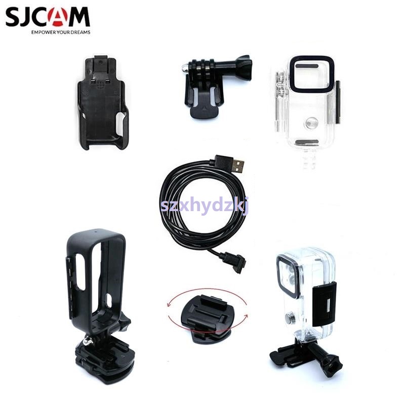 For SJCAM Accessories Camera Waterproof Case /Cable for SJCAM C200 Protective Cover Protect Frame Clamp /Holder /Back Clip
