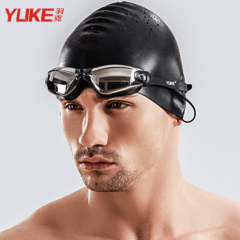 Prescription Swimming Goggles Adult Waterproof Anti-Fog Glasses Electroplated Big Box Mens Womens Goggles /30