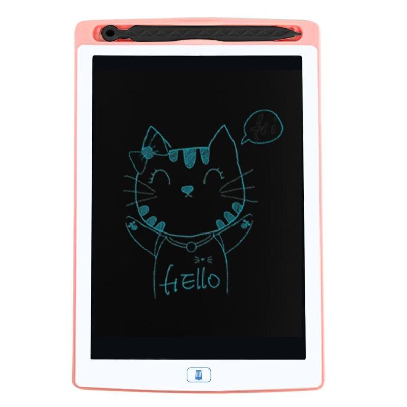 8.5 Inch Portable Smart LCD Writing Tablet Graphics Handwriting Pad Board Electronic Notepad Erasable Drawing Board Kids: Pink