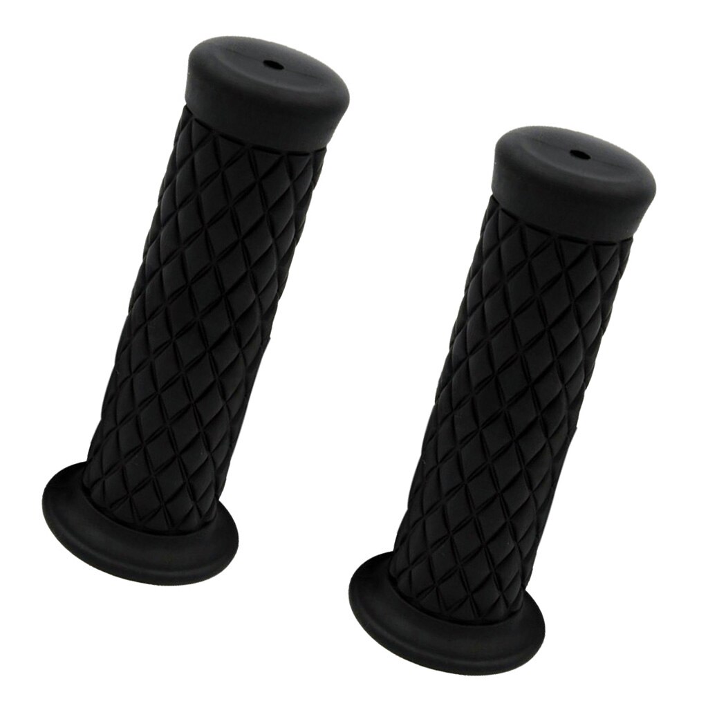 Pair Motorcycle Rubber Hand Grips for 883/1200 for Yamaha for Kawasaki CB400 Soft Shock-Resistance: Black 