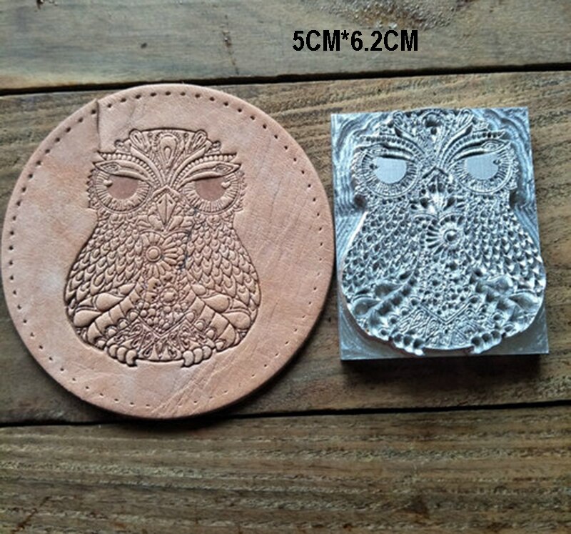 owl pattern Hand-work unique leather working tools carving punches stamp craft leather with leather carving tools