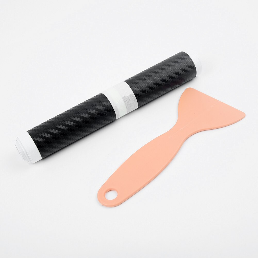 4 Stuks Set Instaplijsten Protector Stickers Zwart 3D Carbon Fiber Instaplijsten Panel Praktische