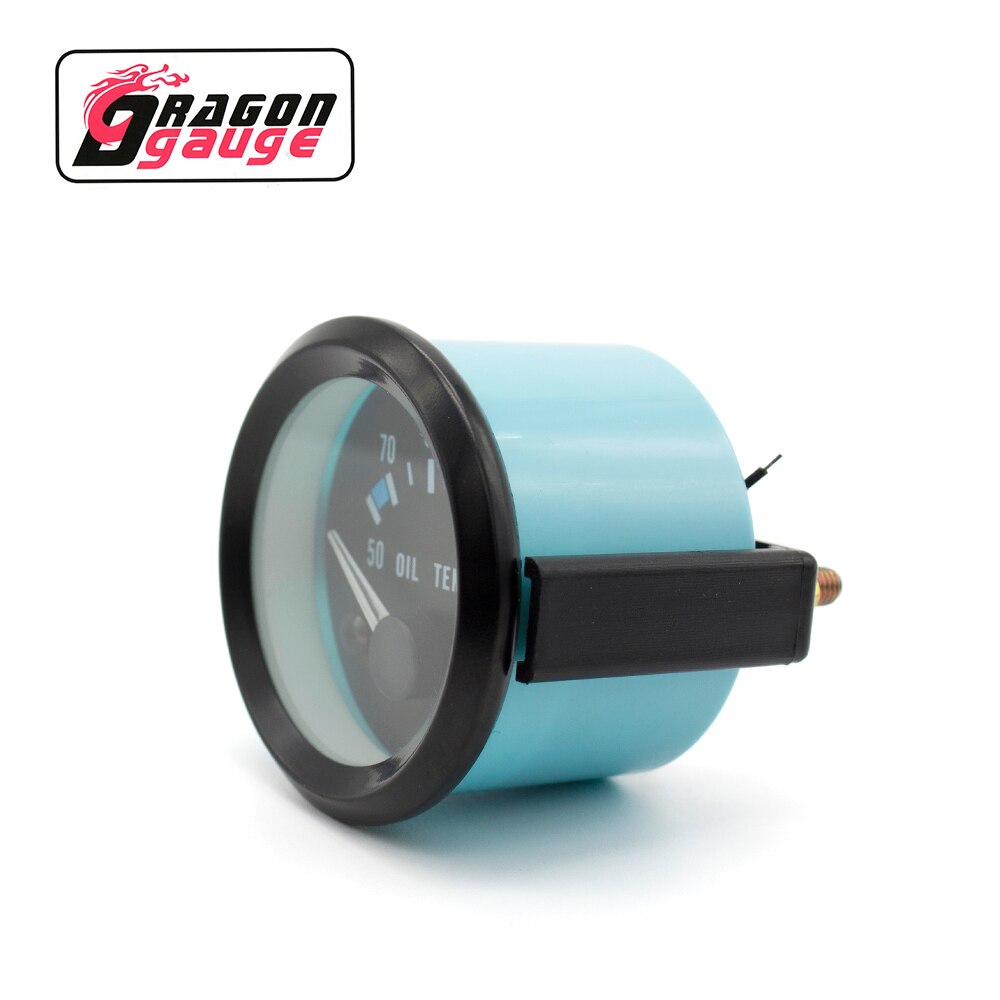 「DRAGON」 52mm Oil Temperature Gauge With Oil Temperature Sensor 50~150℃ High Economical Car Gauge Fit for 12V Car