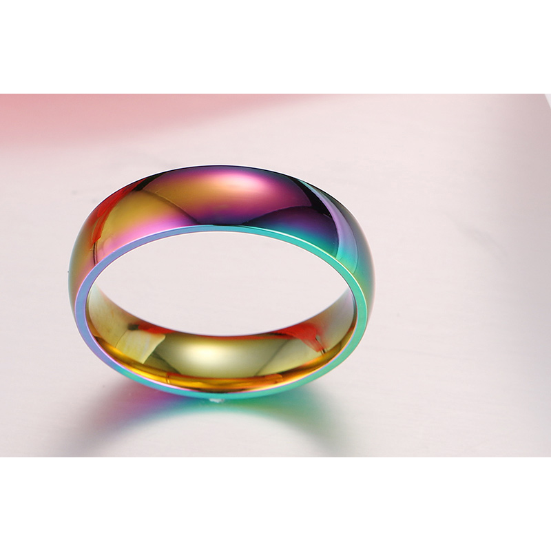 Vnox di tendenza oro-colore donne's squillare Magia colore inossidabile acciaio nozze Fidanzamento anelli
