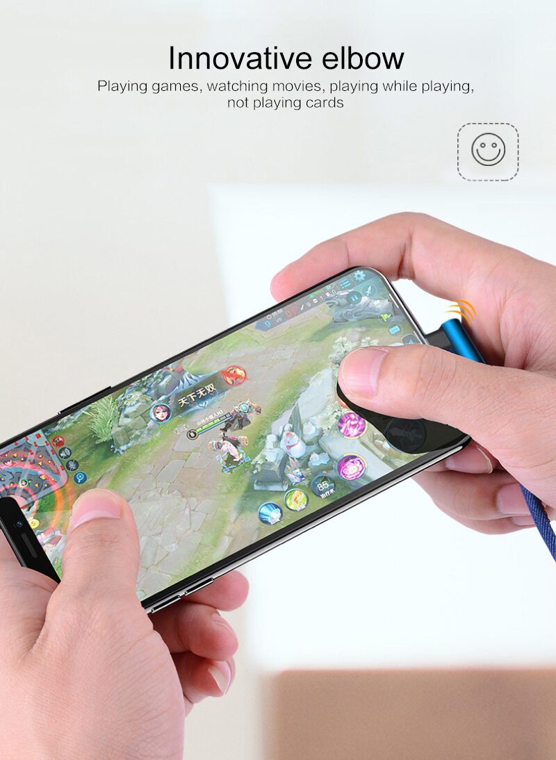 USB To Micro Cable 3A Quick Charge 90 Degree Angle Line Fast Charging Cable For Samsung Xiaomi Accessory Power Adapters TXTB1