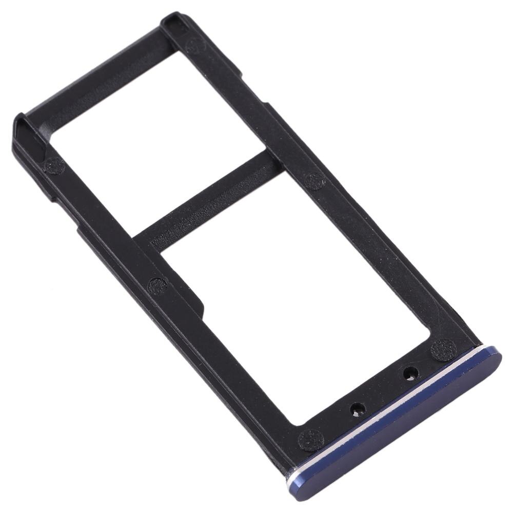 SIM Karte Tablett + SIM Karte Tablett/Mikro SD Karte Tablett für Nokia 6 TA-1000 TA- 1003 TA-1021 TA-1025 TA-1033 TA-1039: Blau