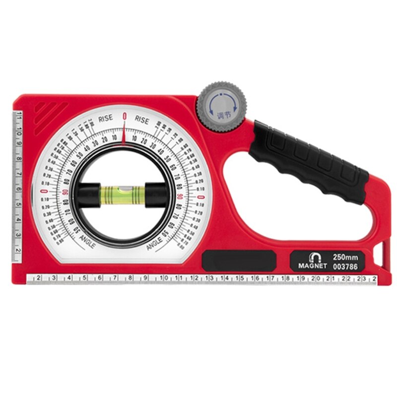 Multi-functional 0-130 Degree Slope Measure Protractor Magnetic Engineering Inclinometer ABS Angle Meter Slope Meter