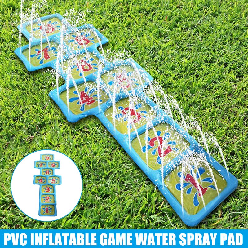 Water Spelen Hopscotch Mat Opblaasbare Spelen Mat Met Water Sprinklers Tuin Game Voor Outdoor Kids ZJ55