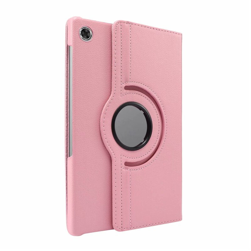 360 obracanie skrzynka dla Lenovo Tab M10 HD 2nd Gen TB-X306F TB-X306X X306 10.1 cal Tablet Funda odwróć stań PU skórzany pokrywy skrzynka: Pink