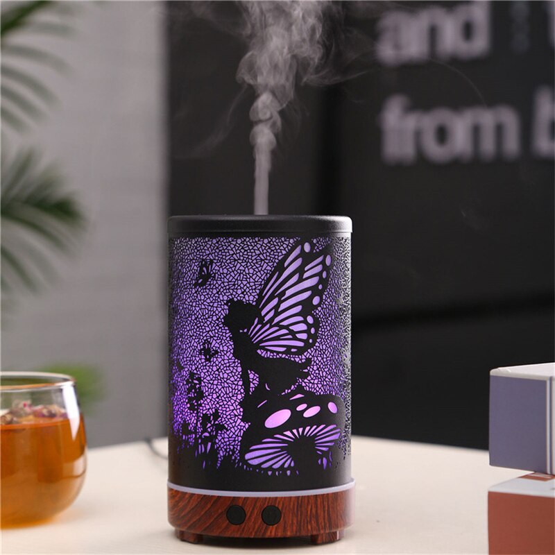 Diffusore di olio essenziale di gufo creativo umidificatore ad ultrasuoni per aromaterapia ad aria 7 lampada a portato che cambia colore per diffusore casa ufficio