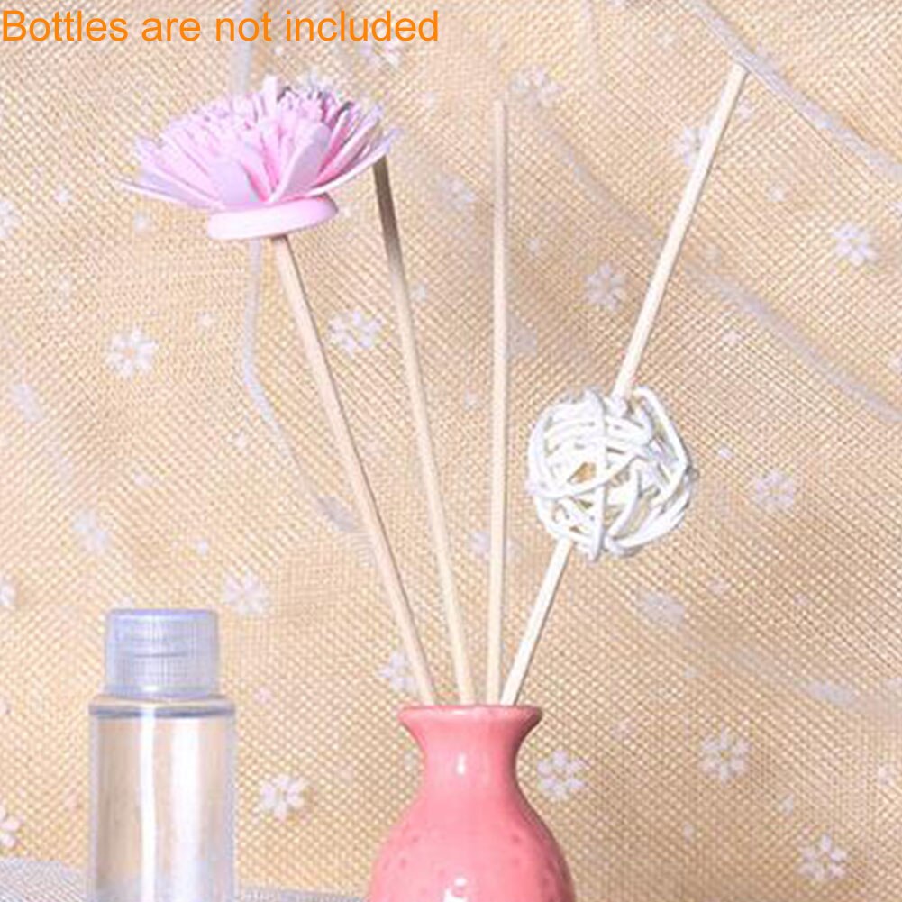 4 stk tre bryllup parfyme rotting kunstig blomst luftfrisker aroma borddekor siv diffuser stav erstatning refill
