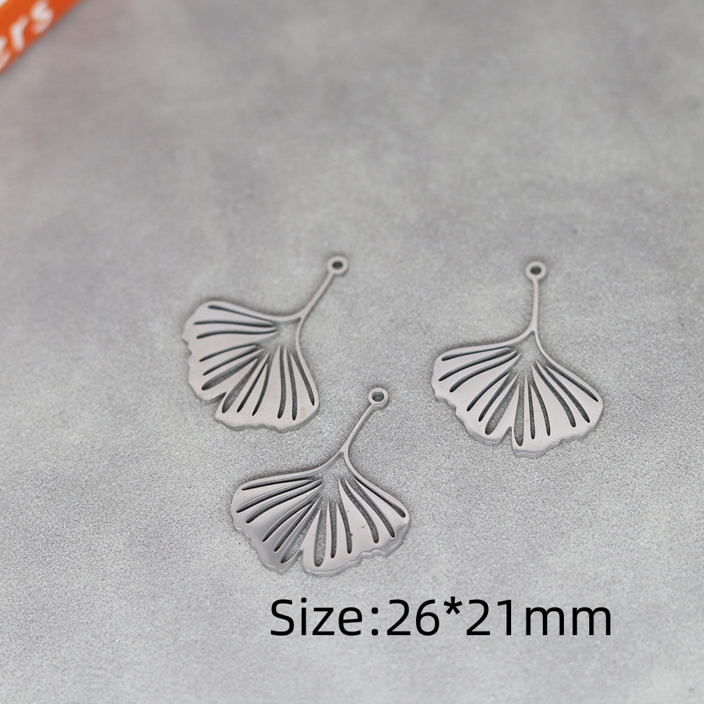 Breloques en forme de feuille d' Salix avec pompons, 3 pièces, bricolage artisanal, boucles d'oreilles Vintage, collier, fabrication de bijoux, feuilles de plantes, pendentif en acier inoxydable, accessoire: Pistolet noir plaqué