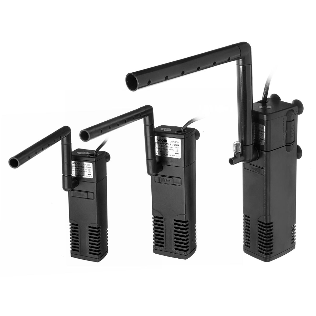 3/4/8/22W Fish Tank Aquarium Internal Filter Pump 250L 220V-240V Submersible Water Pump