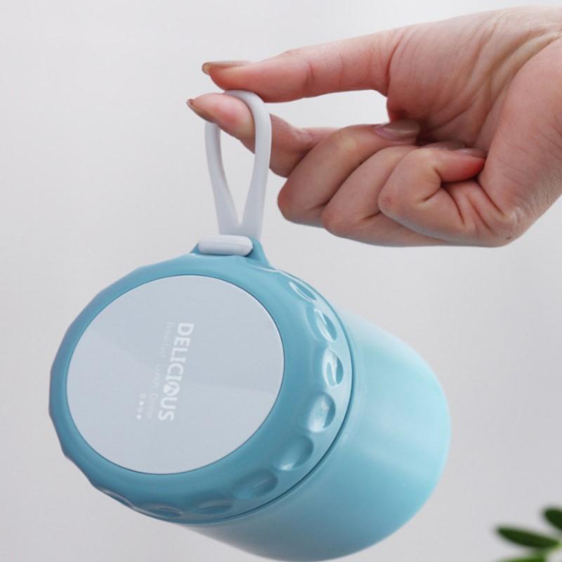 1 Pièces Portable En Acier Inoxydable Gobelets étanches Soupe Lait Bouteille Thermos Tasse à Déjeuner Conteneur Flacons À Vide Bouteille De Café