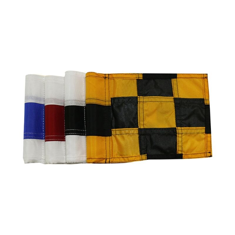 Checkered Golf Flag with Tube Inserted Putting Green Flags for Yard Durable K43E