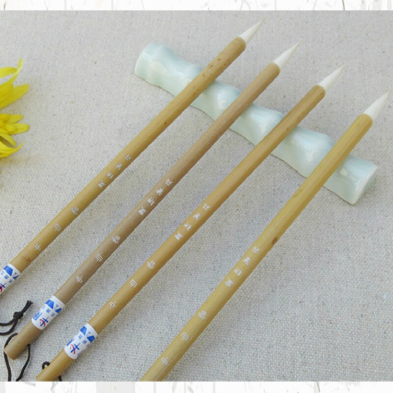 White Clouds Painting Brush Set 3pcs Chinese Multiple Hair Calligraphy Painting Writing Brush Adult Calligraphy Practice Brushes