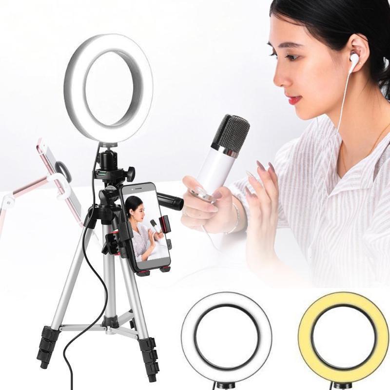 7.9-inch Led Fill Light Dimmable Ring Portable Ring Light with Tripod