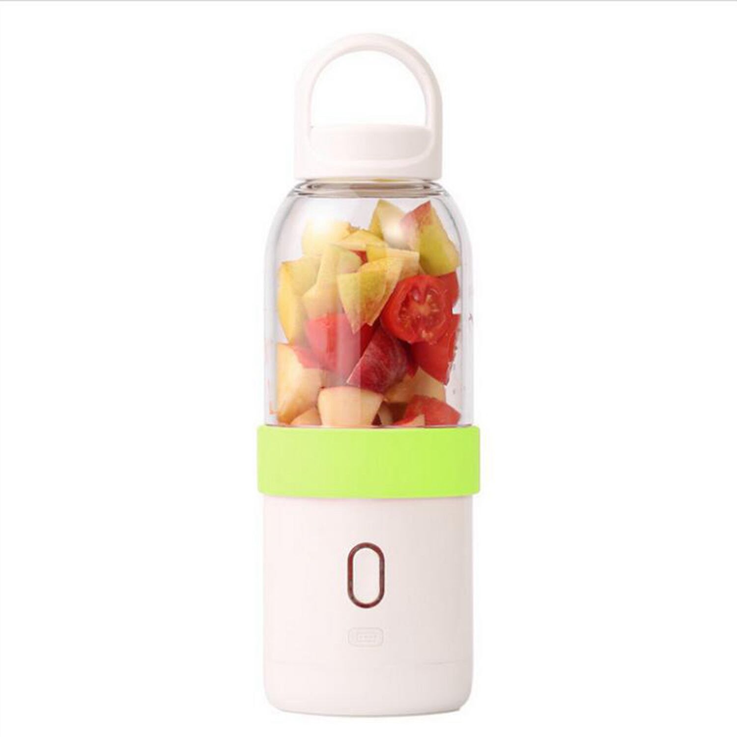 550ml Portable Blender USB Juicer Cup Fruit Vegetable Mixer Smoothie Milk Shake Hand Personal Blender Small Juice Extractor: Green