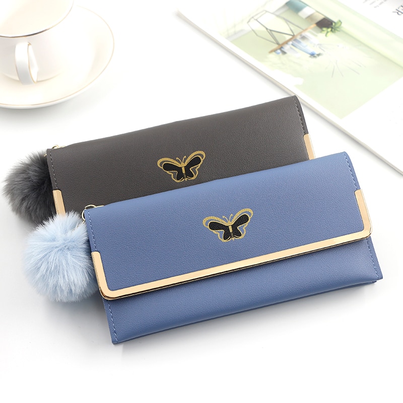 Lange frauen Brieftasche Weibliche Geldbörsen Quaste Karte Halfter Brieftaschen Weibliche Pu Leder Kupplung Geld Tasche Pu Leder Brieftasche