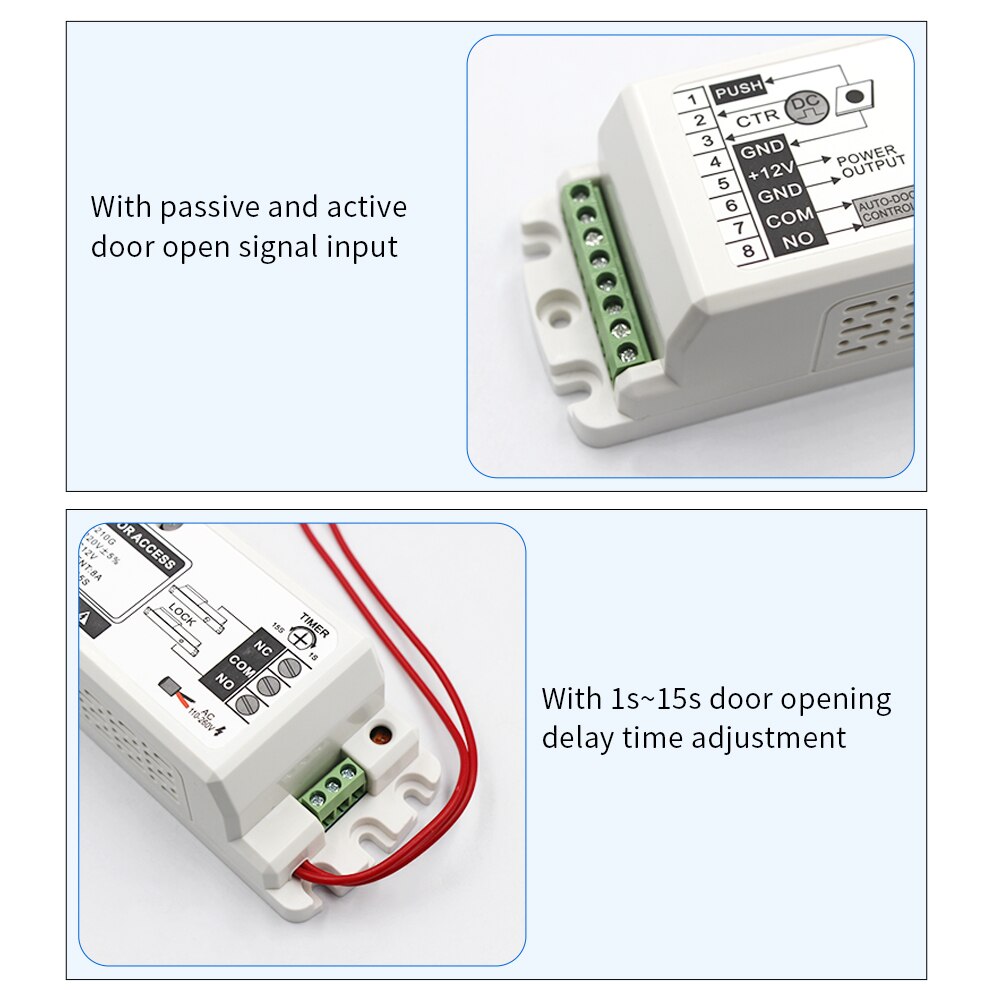 Access Control Power Supply Transformer Door Supplier Adapter Sliding Door Covertor System Auto Door Power DC 12V 8A AC 220V