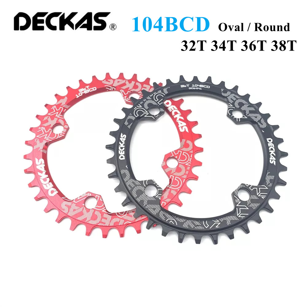 Deckas 104BCD plateau ovale/rond large étroit roue à chaîne vtt VTT vélo 32T-52T pédalier dent plaque pièces 104 BCD