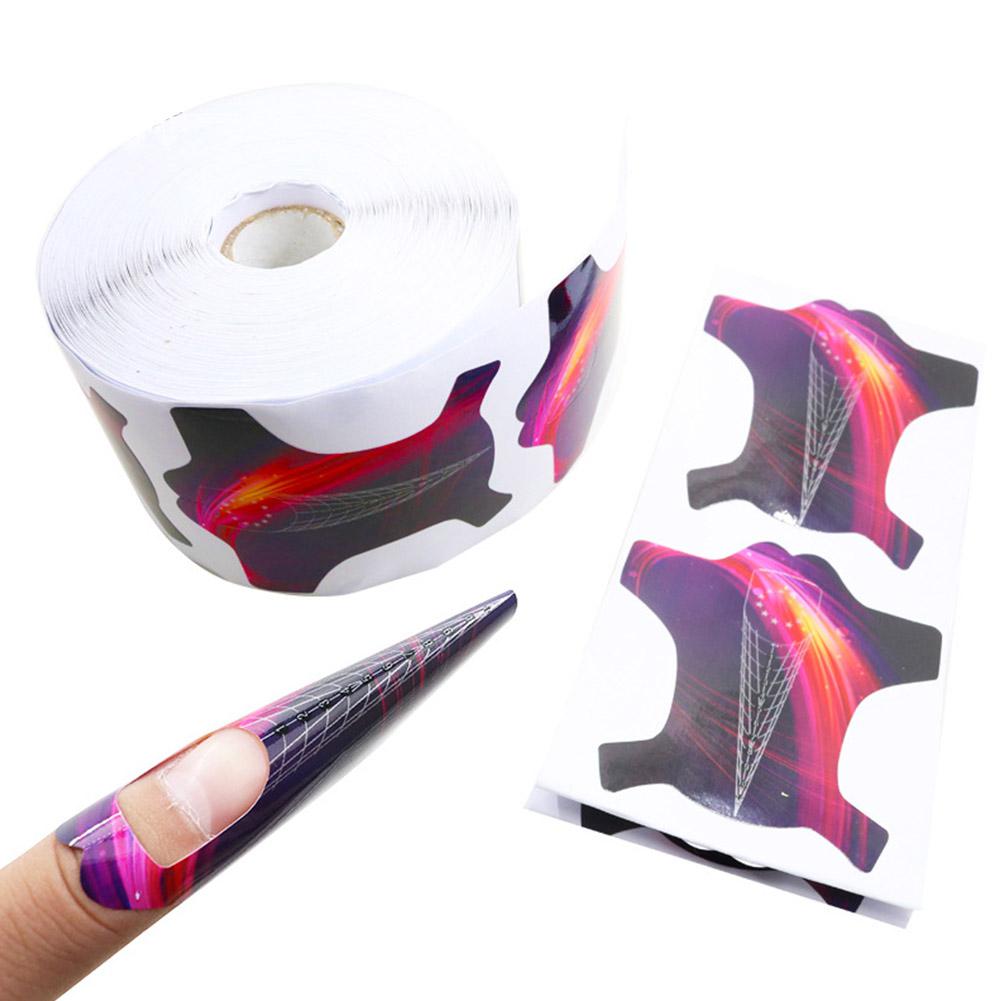 Franse Rocket Nagel Vormen 500Pcs Set Voor Acryl Nagels Uitbreiding Uv Decoratie Gel Vierkante Manicure Gel Krul Vormen Nail stickers