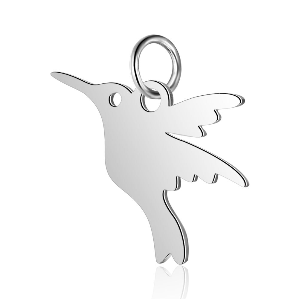 5 stuks Humming Bird Nachtuil Vogel Charm 100% Rvs Nooit Aantasten AAAAA Hangers Hoge Gepolijst