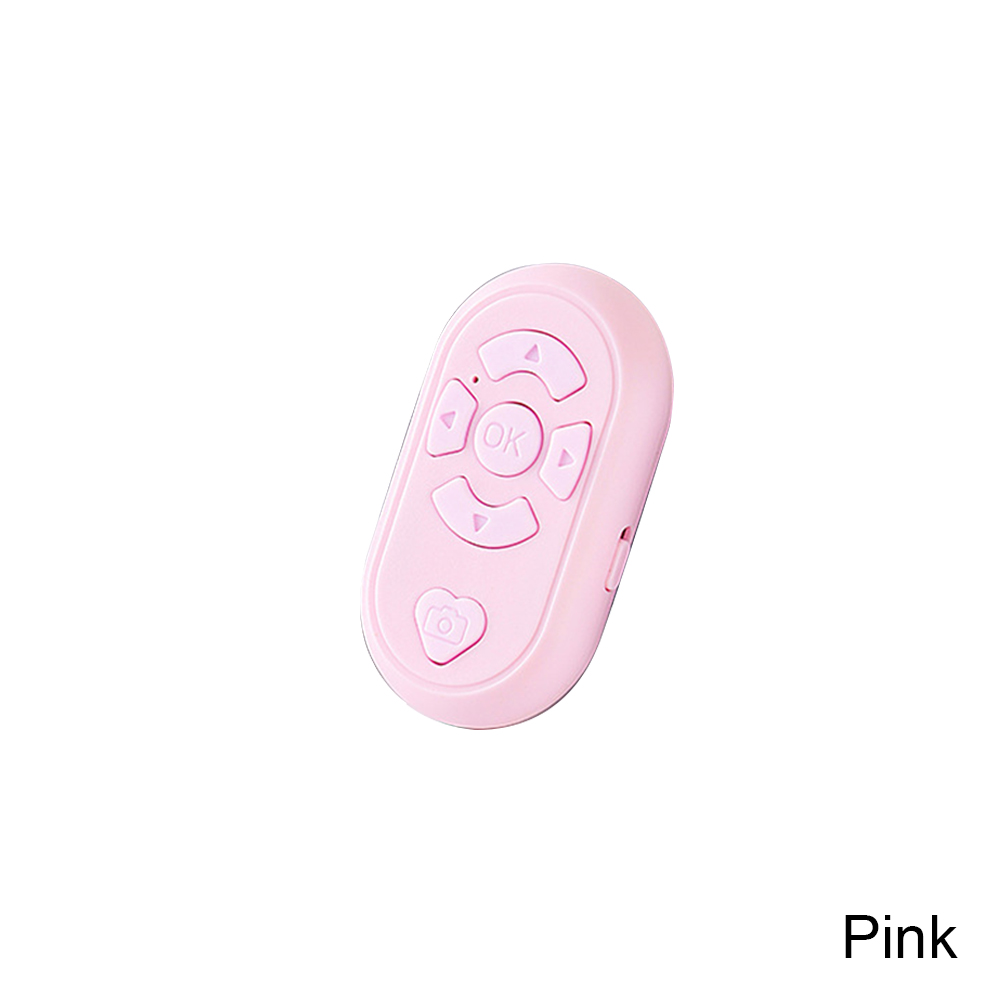 Oplaadbare Draadloze Controller Knop Type-C Bluetooth-Compatibele Afstandsbediening Foto Video Schieten Zelfontspanner Voor Telefoons: Roze