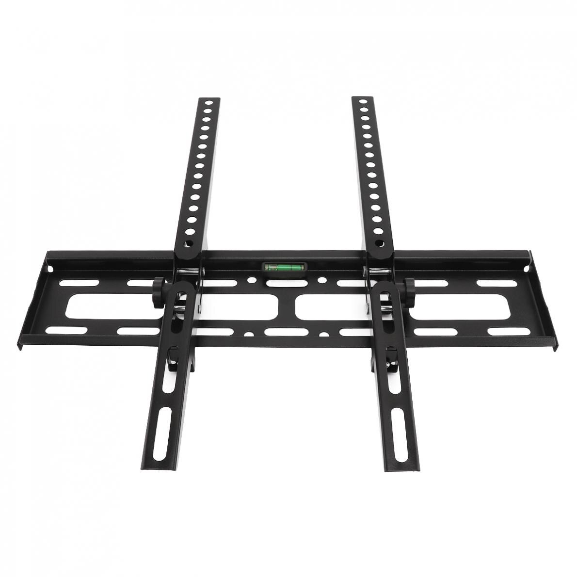 Universal 30KG Adjustable TV Wall Mount Bracket Flat Panel TV Frame Support 15 Degrees Tilt with Level for 26 - 55 Inch LCD LED