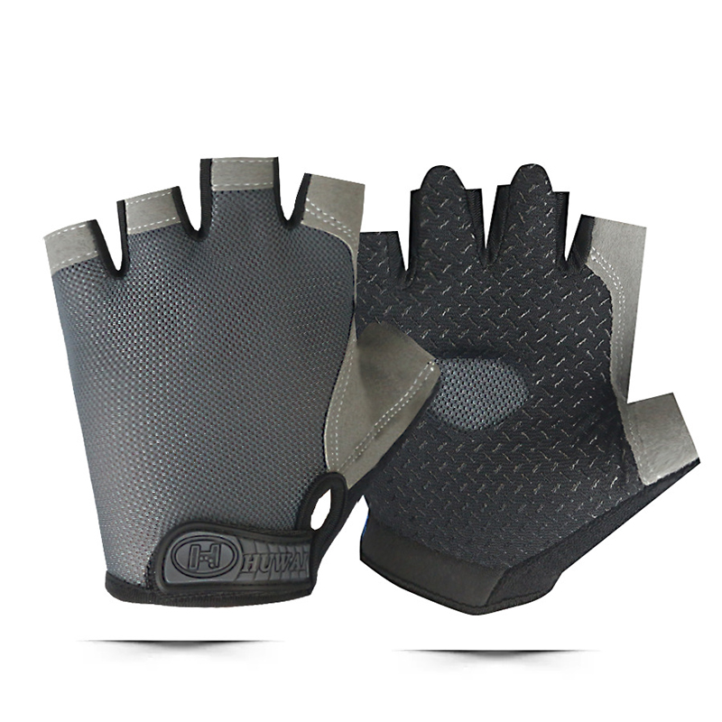Guantes de gimnasio Guantes sin dedos Guantes antideslizantes que absorben los golpes Guantes transpirables Guantes deportivos para entrenamiento Levantamiento de pesas Ciclismo: Negro / S
