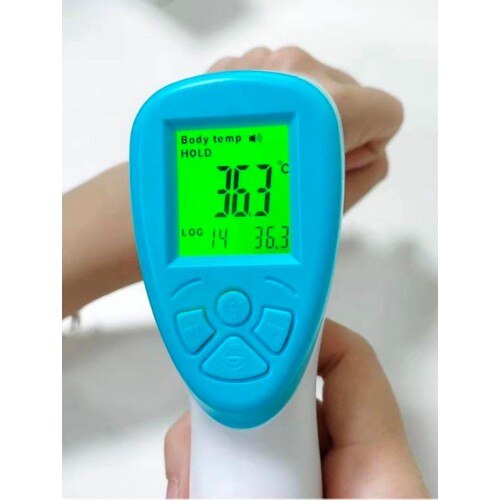 Kangji KY-111 Afstandsbediening Contactloze Infrarood Digitale Koorts Thermometer Thermometer 2 Stuks Batterij