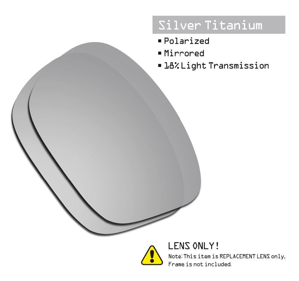 Smartvlt 3 par polariserede solbriller udskiftning linser til oakley sliver f stealth sort og sølv titanium og ildrød