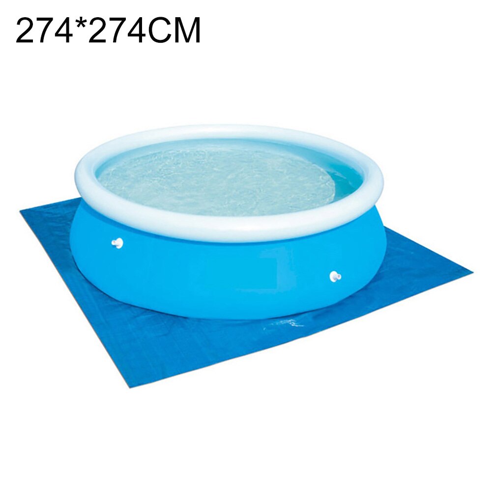 Square Thickened Inflatable Swimming Pool Ground Cloth Floor Sheet Protector Mat: 274cm 274cm
