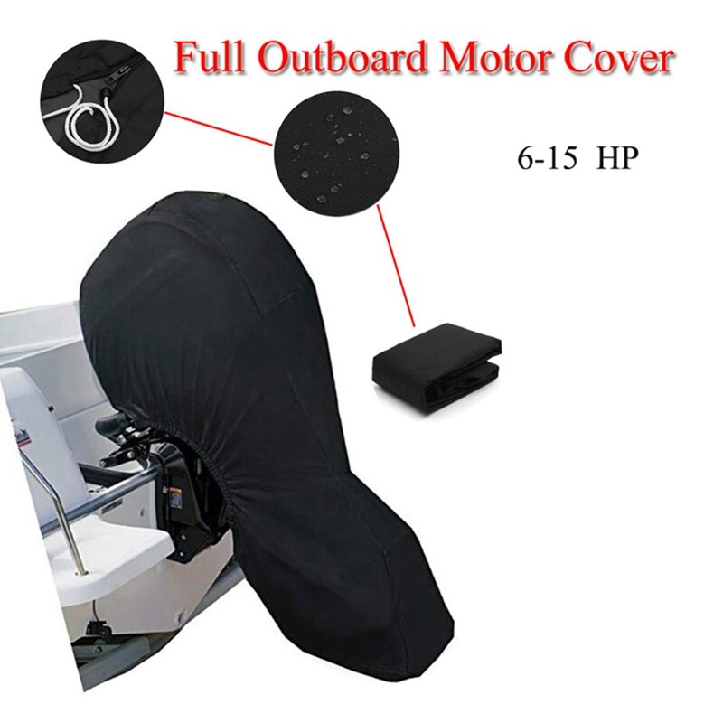 6-15HP Outboard Motor Cover,Full Motor Outboard Cover, Engines Cover Waterproof Boat Cover