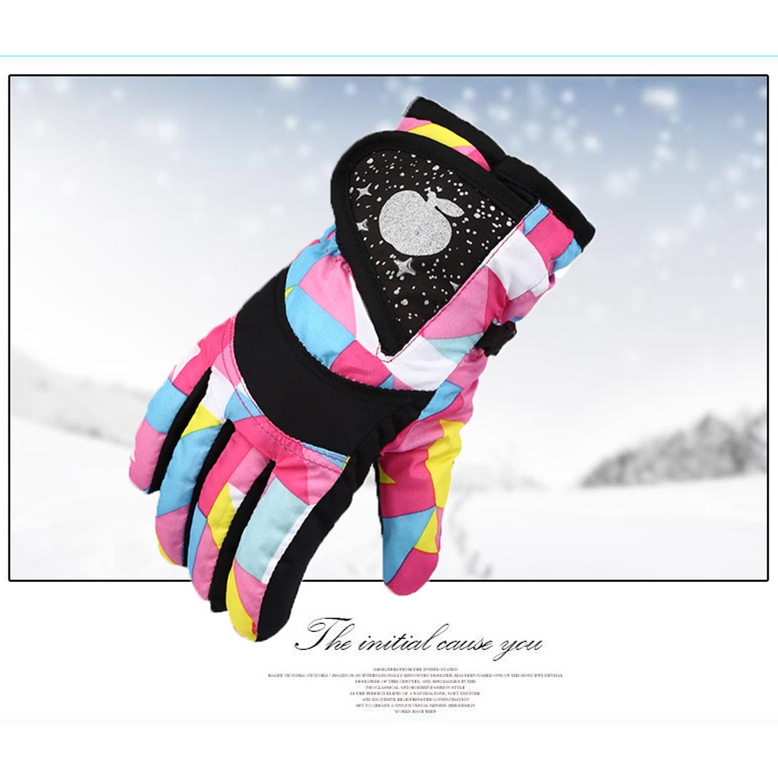 Mädchen Jungen Wasserdichte Warme Handschuhe Winter Professionelle Ski Handschuhe Schnee freundlicher Winddicht Skifahren Snowboard Handschuhe Reiten Handschuhe