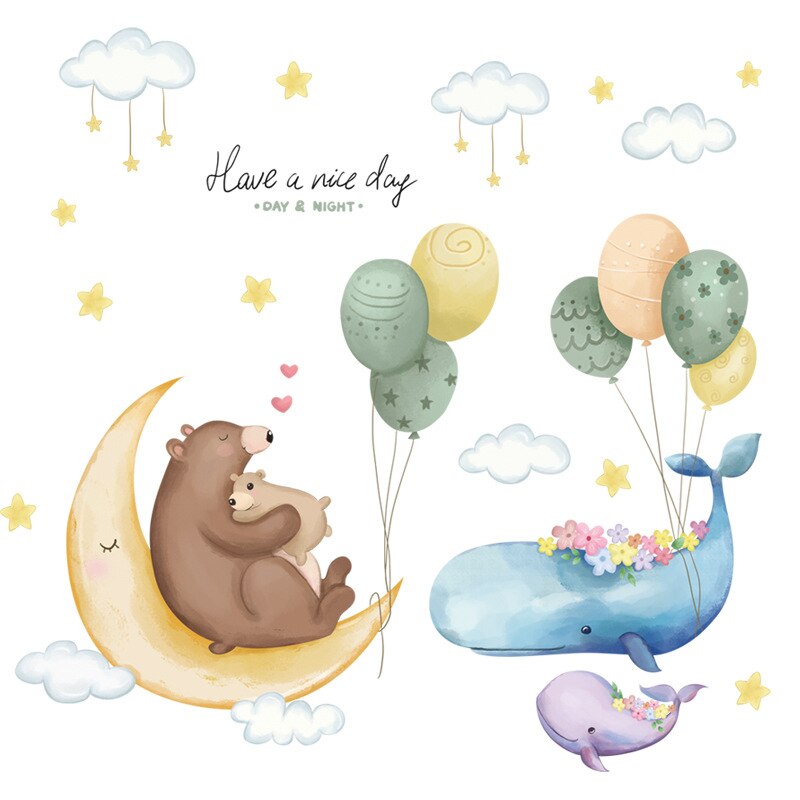 8 Stijlen Cartoon Muurstickers Voor Kinderkamer Babykamer Nursery Milieuvriendelijke Vinyl Muurstickers Verwijderbare Muurschilderingen Home Decor: A