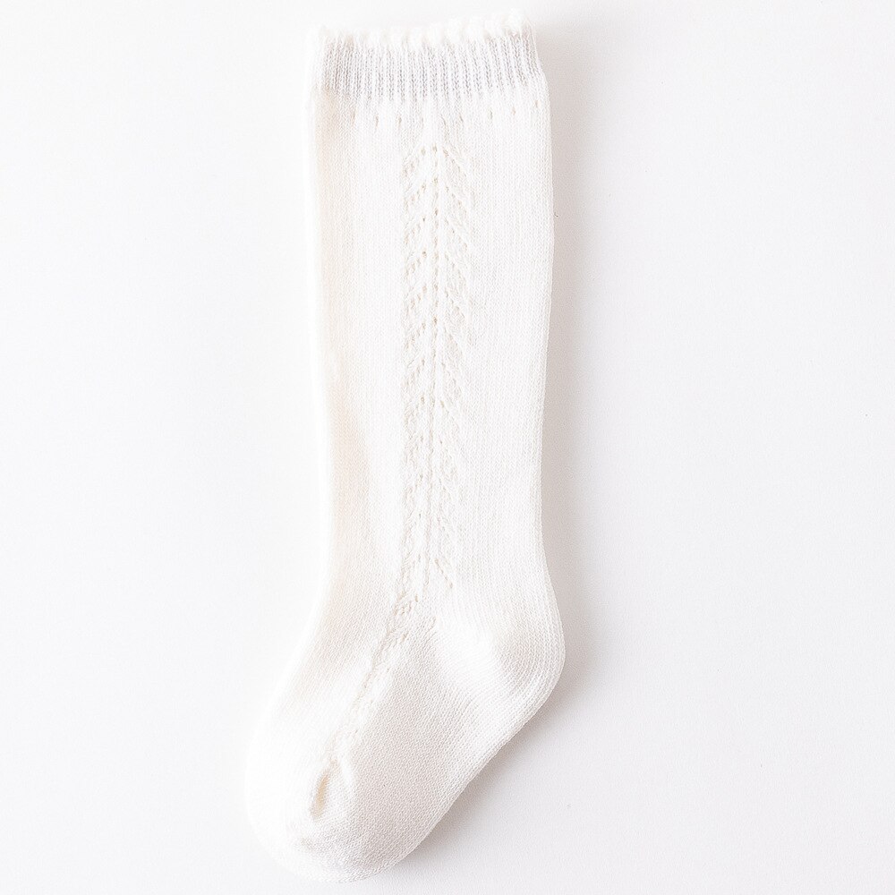 7 kolor dziecko moda dziecko dziewczyna hiszpańnarty styl podkolanówki maluch niemowlę boczne wycięcie skarpetki. Bawełna dzieci księżniczka skarpetki z dzianiny 3T: biały / 18M-3T