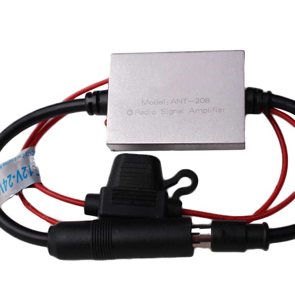 AMPLIFICADOR DE señal FM Anti-interferencia, antena de Metal para coche, Radio Universal, amplificador FM para coche Universal, 12V: 3