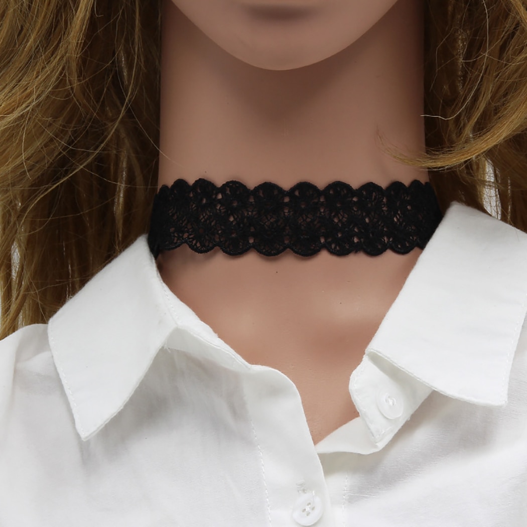 9 sztuk choker naszyjnik zestaw regulowany gotyk Sznurówka choker tatuaż naszyjnik w stylu klasyczny gotycka biżuteria Got naszyjnik