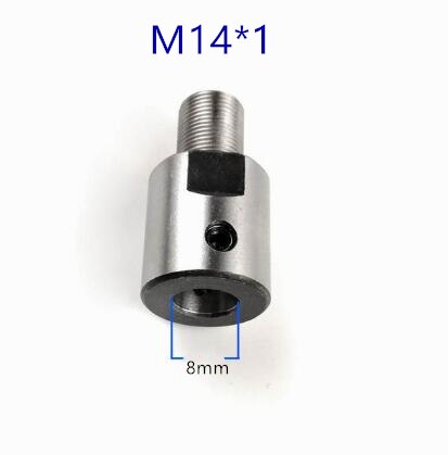 8mm 10mm 12mm 14mm 15mm 16mm 19mm adapter M14*1 Connecting rod Bushing For woodworking chuck Lathe Bench Mill DIY m14 adapter: 8mm