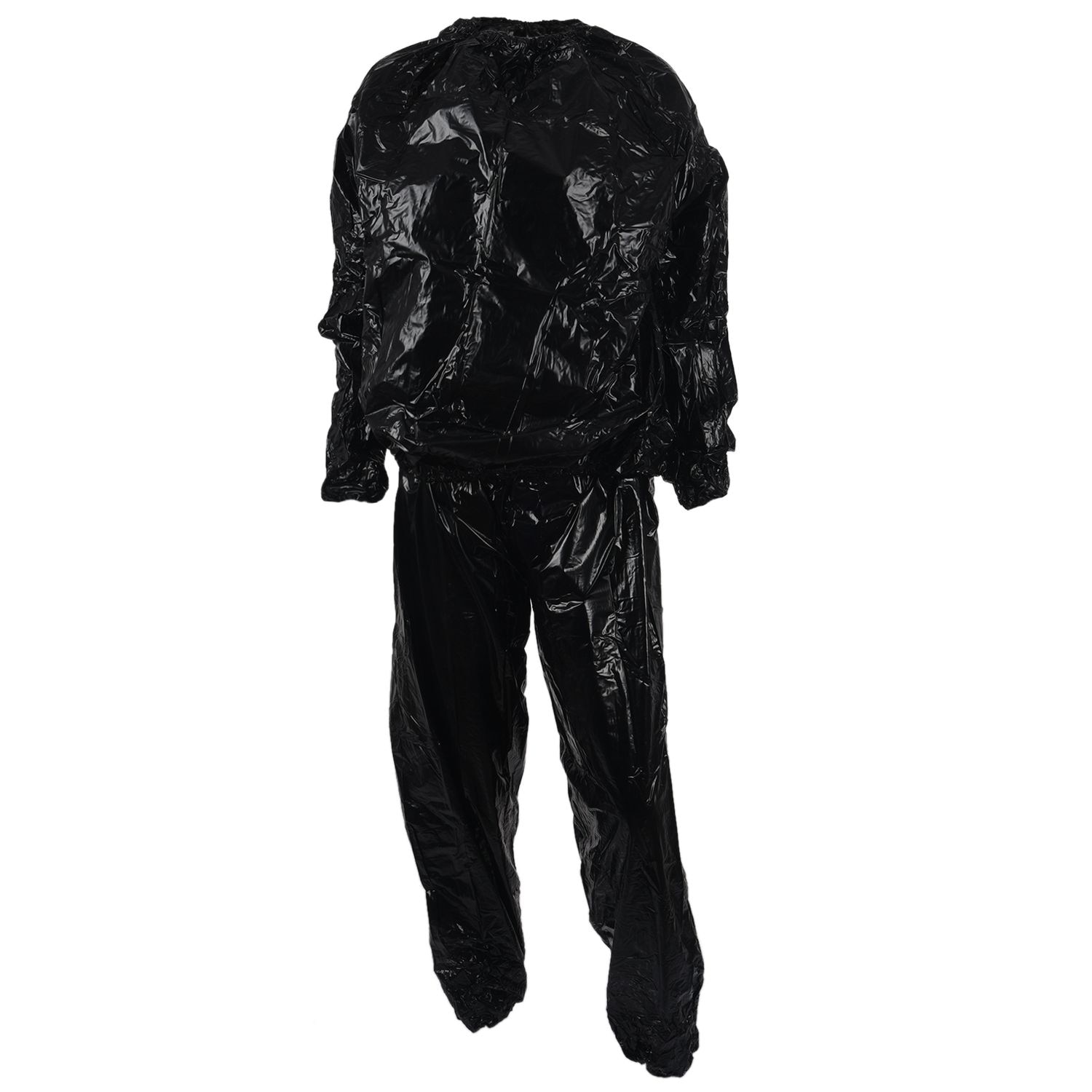 Heavy duty fitness gewichtsverlies zweet sauna pak fitness sportschool anti-scheur zwart xxl