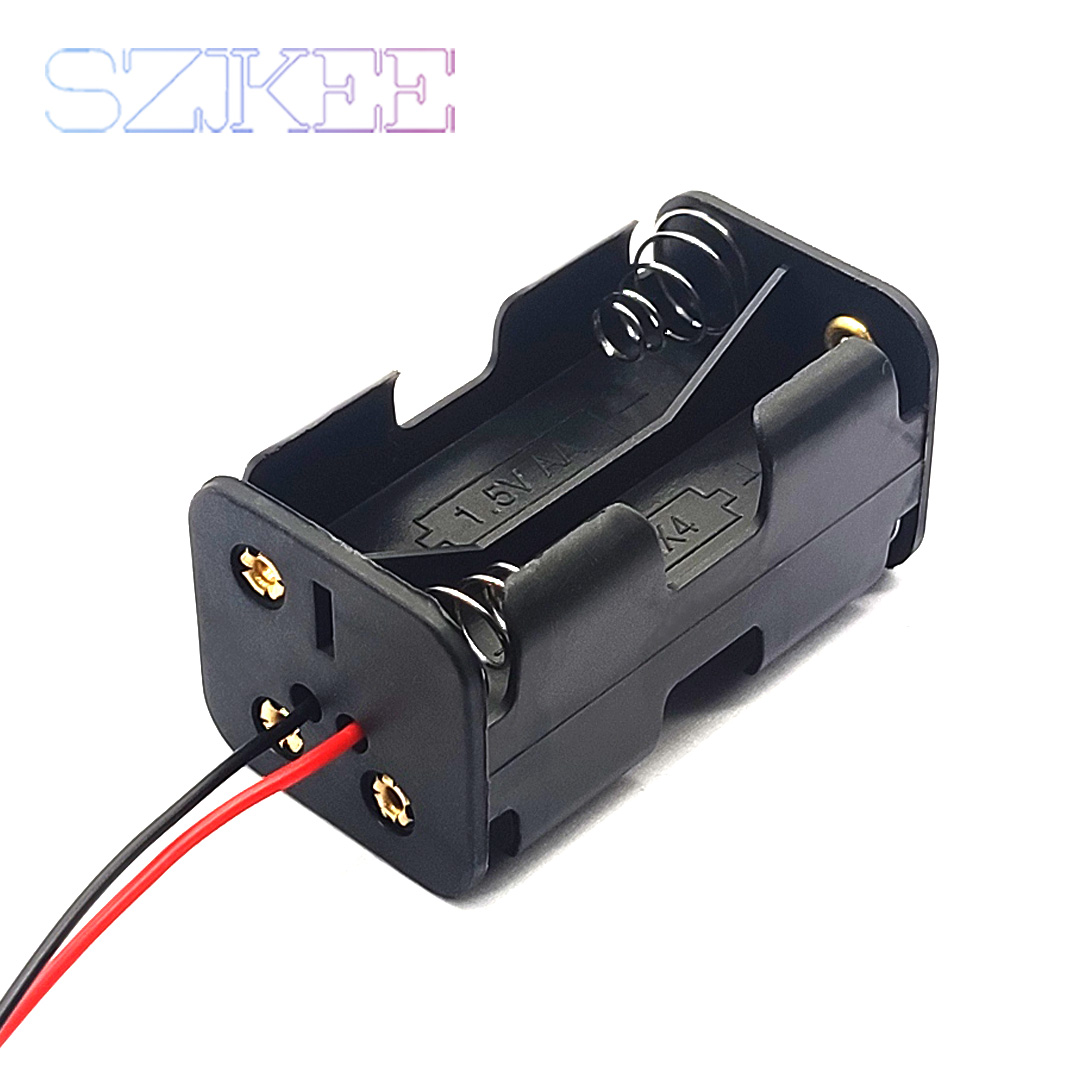 AA Battery Holder Double Side Spring Plastic AA Battery Box Back-To-Back With Line 2/4/6/8 Slot AA Battery Case 3V/6V/9V/12V: Blue