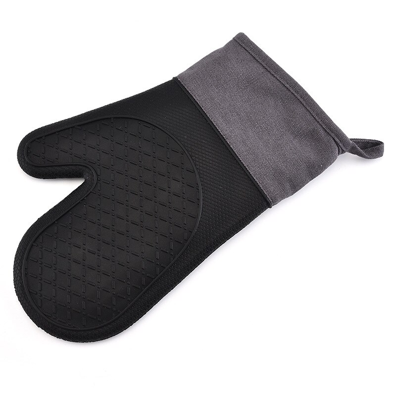 Ein Stck Silikon Handschuhe Mikrowelle Handschuh verrotten Schwarz Wärme Beständig Tablett Schüssel Halfter Küche Backen Kochen Werkzeug Pad Hand Clip: Stil 02