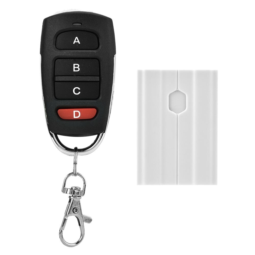 DC12V 4-Channel Learning Code Wireless Controller with 4-Button Remote Control