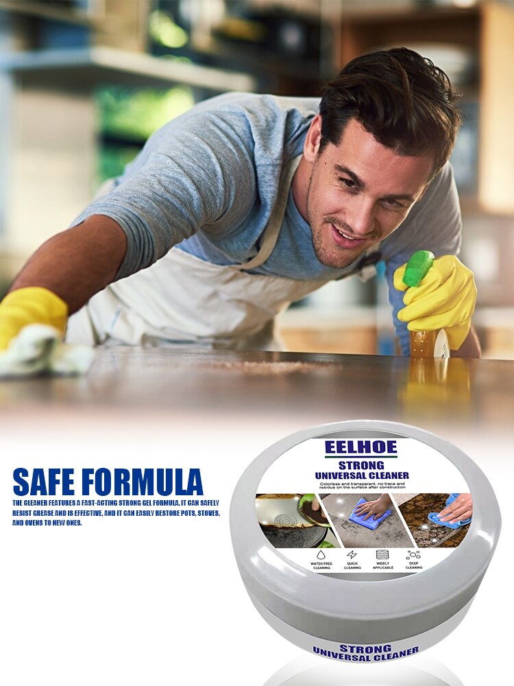 Kitchen Pot Cleaner Dirt Rust Remover Charred Stainless Steel Wok Pot Stains Cleanning Multi-purpose Grease Cleaner