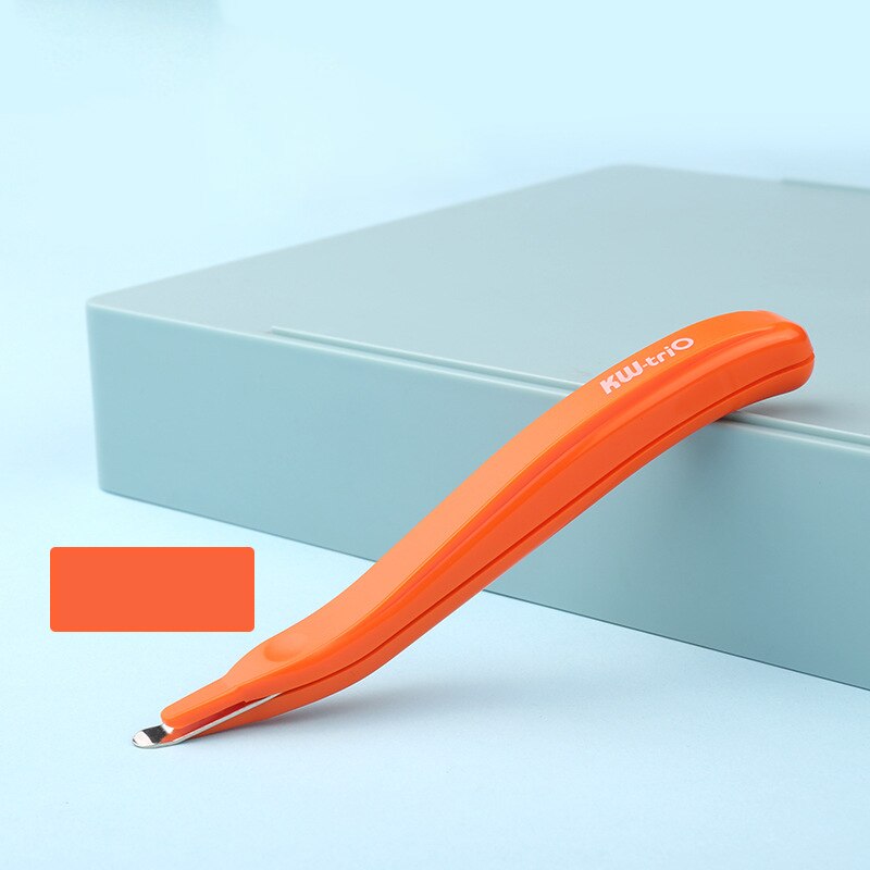 Grampo portátil agulha removedor removível magnética labor-saving ferramenta de remoção para ferramentas de escritório doméstico escola estacionária: Orange